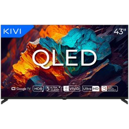 TV KIVI 43U720QB 43 QLED 4K Google TV, Dolby Audio, Max Vivid, HDMI 2.1