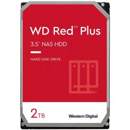HDD NAS WD Red Plus 2TB CMR, 3.5, 64MB, 5400 RPM, SATA, TBW: 180