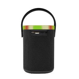 BOXE GEMBIRD portabile bluetooth- RMS: 10W- baterie 1800mAh- microSD- USB- FM-radio- LED light- BT v53- 111x111x160mm- 930 gram