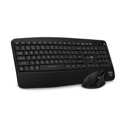 Tastatură și maus ergonomice fără fir CONNECT IT CKM-6010-CS negru