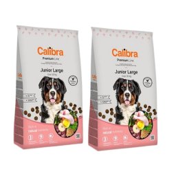CALIBRA Dog Premium Line Junior Large hrana uscata completa pentru caini juniori de talie mare 24 kg (2 x 12 kg)