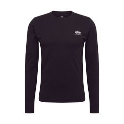 ALPHA INDUSTRIES Tricou negru / alb