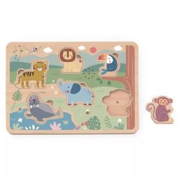 Tooky Toy: Puzzle cu forme și sunete de animale