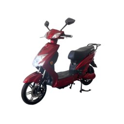 Scuter Electric (Bicicleta) , Fara Permis, Cu Pedale Voltarom SX - 220 W, visiniu