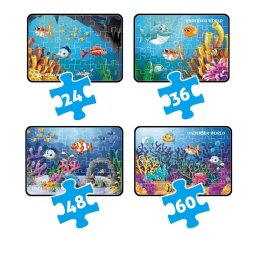 Puzzle-uri Subacvatice cu Pesti – De la 24 la 60 Piese, Educatie prin Joacă