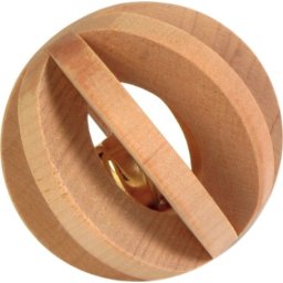 Trixie minge din lemn cu clopotel pentru rozatoare 6cm