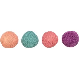 Trixie mingi tricotate pentru pisici, cu catnip (2 buc / set) (4.5 cm)
