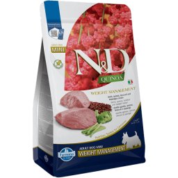 N&D Dog Grain Free Quinoa Weight Management Lamb Adult Mini - Pentru gestionarea greutății 800 g