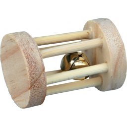 Trixie rolă de joaca din lemn cu clopotel pentru rozatoare (3.5 x 5 cm)