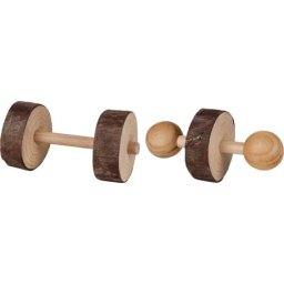 Trixie set jucarii de lemn pentru rozatoare (2 buc) (9 x 4.5 cm)