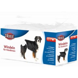 Trixie scutece pentru câini femele (XS-S; 20-28 cm ---> de exemplu pentru Yorkshier Terrier, Chihuahua | 12 buc / pachet)