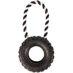 Trixie rotiţă cauciuc cu sfoară (ø 15 / 31 cm)
