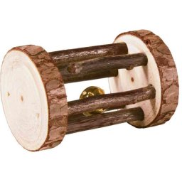 Trixie Natural Living rola lemn cu clopotel pentru rozatoare (ø 5 × 7 cm)
