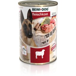 Bewi-Dog conservă bogată în carne pură de miel (6 x 400 g) 2.4 kg