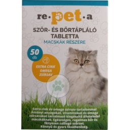 Re-pet-a tablete pentru blană și piele pentru pisici 50 buc