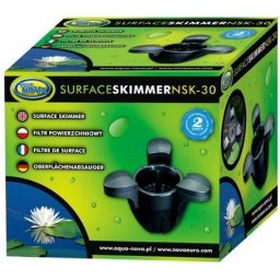 Aqua Nova NSK-30 Skimmer plutitor pentru iaz, cu pompa, capacitate (2500 l/h | 45 w)