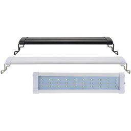 Sobo AL-350P lampa LED pentru acvariu cu lumina alba si albastra (Negru) - 15 W | Lungime: 35-45 cm | Latime: 9 cm
