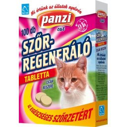 Panzi tablete regeneratoare pentru păr pentru pisici pentru o blană sănătoasă (100 buc)