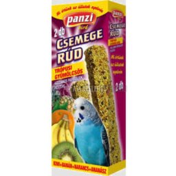 Panzi batoane de delicatese din fructe tropicale pentru papagali ondulați (Dublu, 2 batoane)