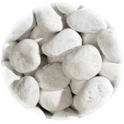 Pietricele albe rotunjite pentru decorarea acvariului (5-15 cm) 2.5 kg