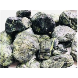 Pietricele verzi rotunjite pentru decorarea acvariului (5-15 cm) 1 kg