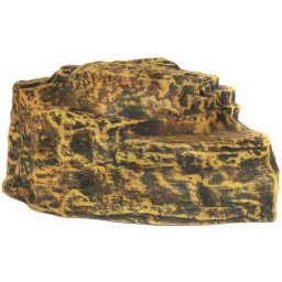 Insulă din material ceramic frumos realizată pentru terariu sau acvariu (240 x 210 x 100 mm | Formă: Insulă închisă)