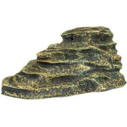 Insulă din material ceramic frumos realizată pentru terariu sau acvariu (370 x 250 x 160 mm | Formă: Insulă închisă)