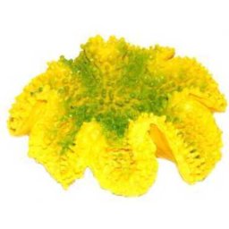 Decorațiune de acvariu coral galben (130 x 110 x 50 mm)