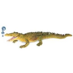 Crocodil cu pulverizator de aer, decor pentru acvariu (480 x 160 x 100 mm)