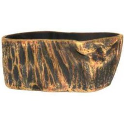 Ghiveci din ceramică pentru plante de acvariu în formă de trunchi de copac (14 x 9 x 7 cm)