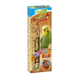 Nestor baton dublu cu miere pentru peruşi 85 g