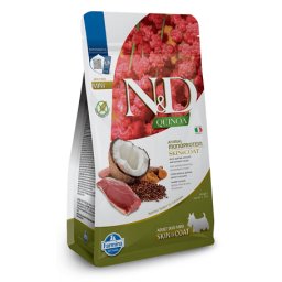 N&D Dog Grain Free Quinoa Skin & Coat Duck Mini - pentru probleme de piele și blană - 800 g
