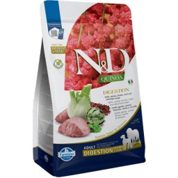 N&D Dog Grain Free Quinoa Digestion Lamb Medium & Maxi - Pentru probleme digestive - 2.5 kg