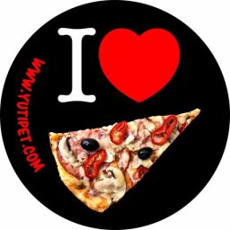 Yutipet - Etichete grafice pentru hamurile Yutipet, mărimea M-XXL (I love pizza)
