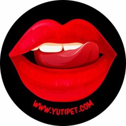 Yutipet - Etichete grafice pentru hamurile Yutipet, mărimea M-XXL (Red lips)