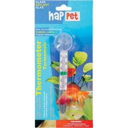 Happet / Aqua Nova termometru de sticlă pentru acvariu (Alb)