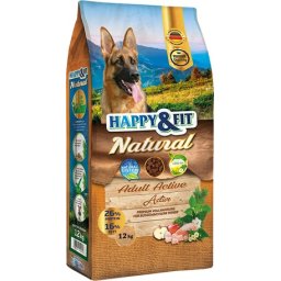 Happy&Fit Natural Adult Active hrană pentru câini activi 12 kg