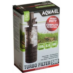 AquaEl Turbo Filter - Filtru intern pentru filtrare biologică 500 (4.4 W | 500 l/h | Max. cap: 70 cm | Volum recomandat: