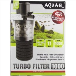 AquaEl Turbo Filter - Filtru intern pentru filtrare biologică 1000 (11 W | 1000 l/h | Max. cap: 110 cm | Volum recomandat: 150-250 l)