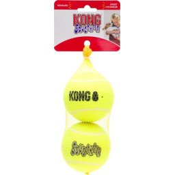 Kong Squeakair mingi de tenis pentru câini (Mare | Diametru: 8 cm)