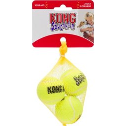 Kong Squeakair mingi de tenis pentru câini (S | Diametru: 5 cm | 3 buc / set)