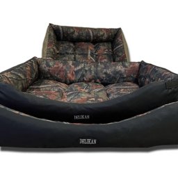 Pat pentru câini impermeabil și rezistent la zgârieturi, cu model de camuflaj (90 x 70 cm)