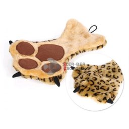 Tommi lăbuță de pluș, jucărie pentru câini, cu model de leopard sau panteră (Lungime - 30 cm)
