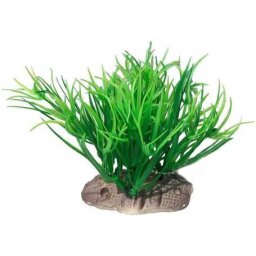 Decorațiune acvariu în formă de iarbă de mare verde, culoare schimbătoare 10 cm