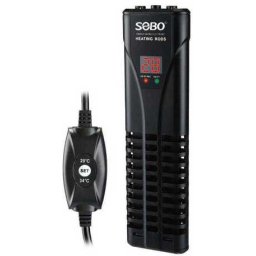 Sobo PTC - Încălzitoare metalice digitale automate acvariu, cu capac de protecție, control extern (25 x 7 cm; 800 W)