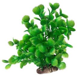 Plantă artificială de acvariu cu frunze protejate, cu vârf de ferăstrău 25 cm
