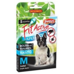 FitActive spot-on pentru căpușe și purici pentru câini (M; Pentru câine de talie medie; 5 x 2 ml)