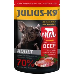 Julius-K9 Dog Adult Beef pliculeț de hrană umedă în aspic (12 x 125 g) 1.5 kg