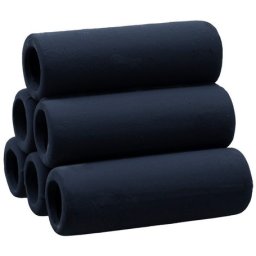 Piramidă de țevi din ceramică pentru acvariu și terariu (6 țevi | gri | 70 mm lungime)
