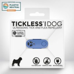 Tickless Mini Dog USB repelent cu ultrasunete pentru căpușe și purici pentru câini (albastru)